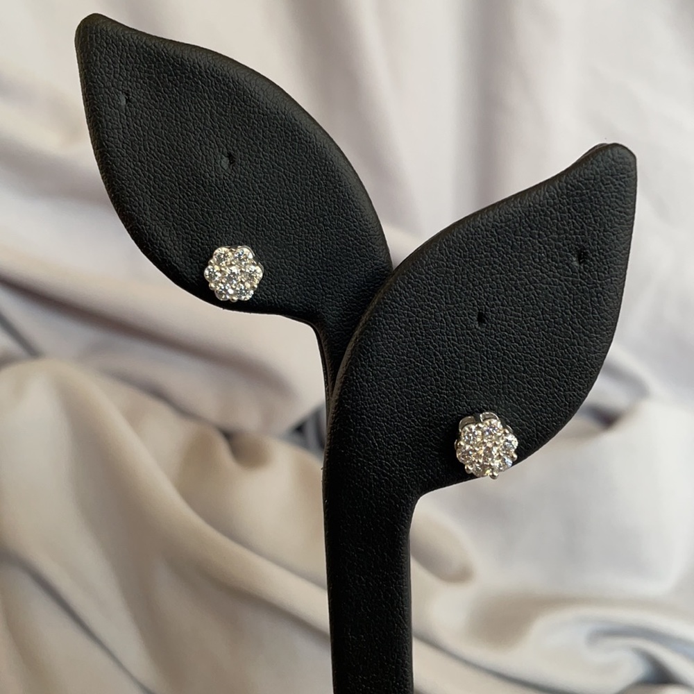 Moissanite Platineve Earrings